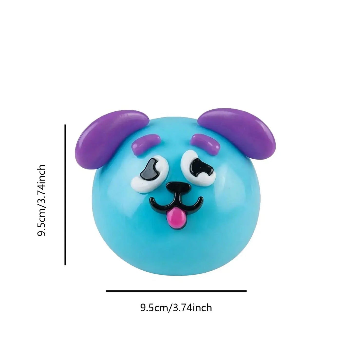 Dog Face Swap Sensory Fidget Toy - Soft, Moldable, and Slow-Rising Stress Relief with Interchangeable Faces for Tactile Play