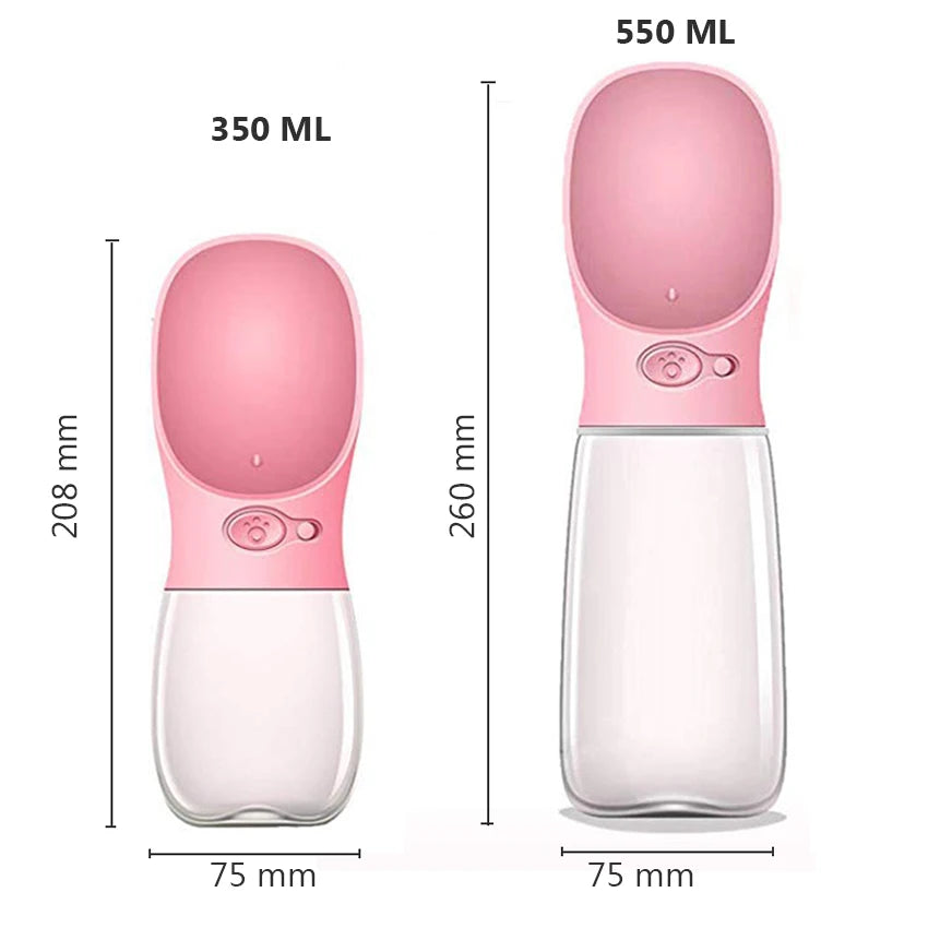 Pet Dog Water Bottle Portable Drinking Feeder for Dogs Cat Outdoor Travel.