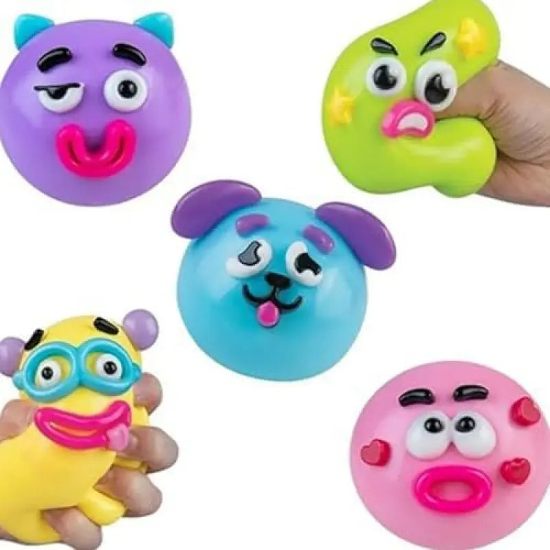 Dog Face Swap Sensory Fidget Toy - Soft, Moldable, and Slow-Rising Stress Relief with Interchangeable Faces for Tactile Play