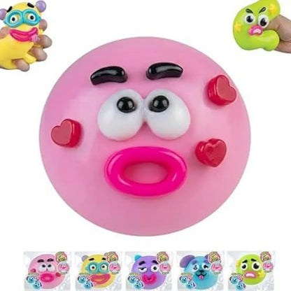 Dog Face Swap Sensory Fidget Toy - Soft, Moldable, and Slow-Rising Stress Relief with Interchangeable Faces for Tactile Play