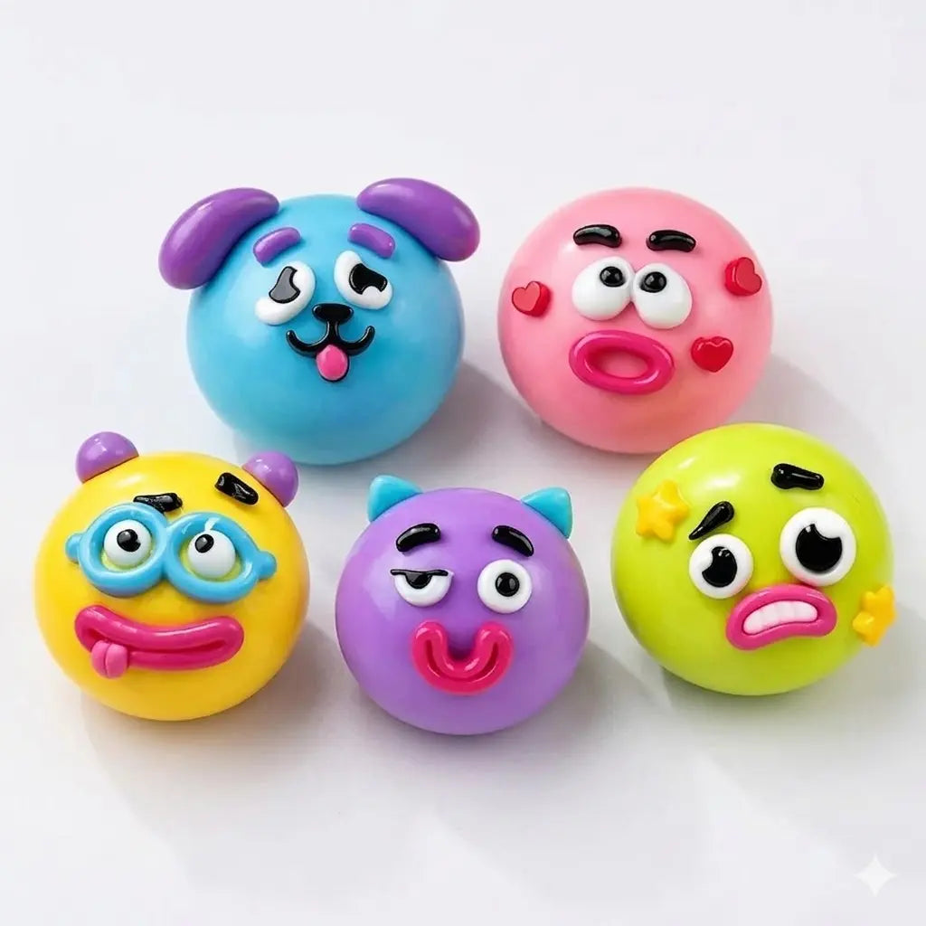 Dog Face Swap Sensory Fidget Toy - Soft, Moldable, and Slow-Rising Stress Relief with Interchangeable Faces for Tactile Play
